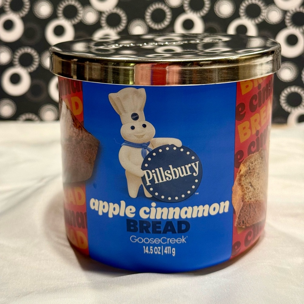 Pillsbury 3-Wick Candle Apple Cinnamon Bread Goose Creek New in original box